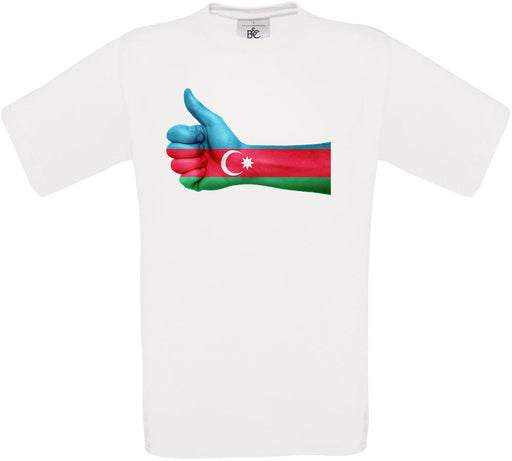 Azerbaijan Thumbs Up Flag Crew Neck T-Shirt
