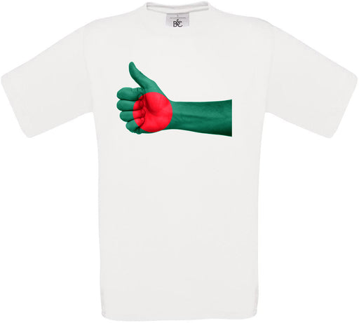 Bangladesh Thumbs Up Flag Crew Neck T-Shirt
