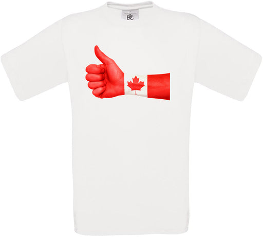 Canada Thumbs Up Flag Crew Neck T-Shirt