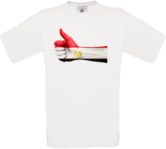 Egypt Thumbs Up Flag Crew Neck T-Shirt