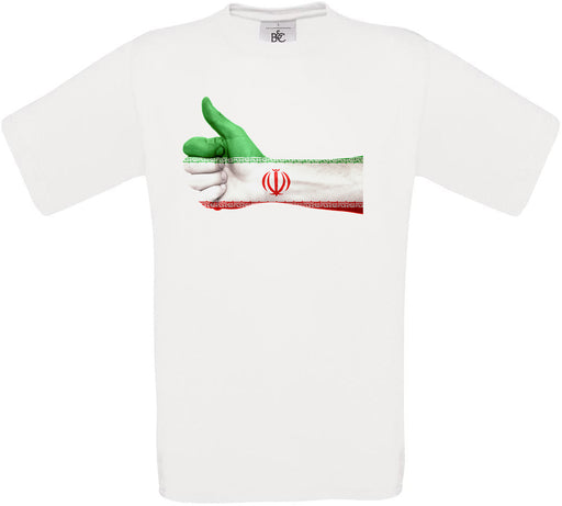 Iran Thumbs Up Flag Crew Neck T-Shirt