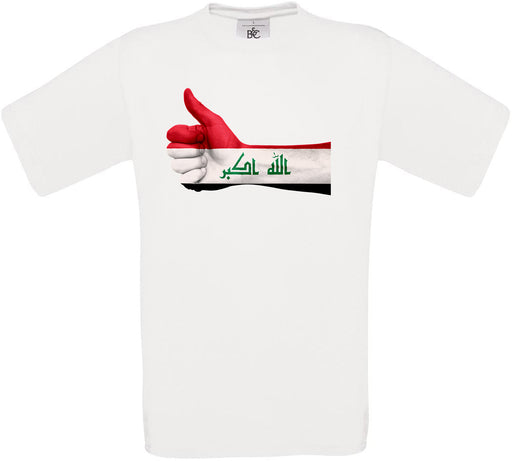 Iraq Thumbs Up Flag Crew Neck T-Shirt