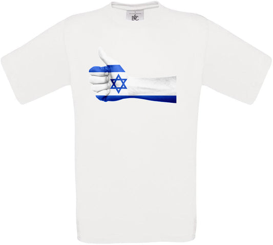Israel Thumbs Up Flag Crew Neck T-Shirt