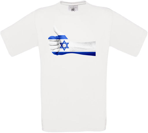 Israel Thumbs Up Flag Crew Neck T-Shirt