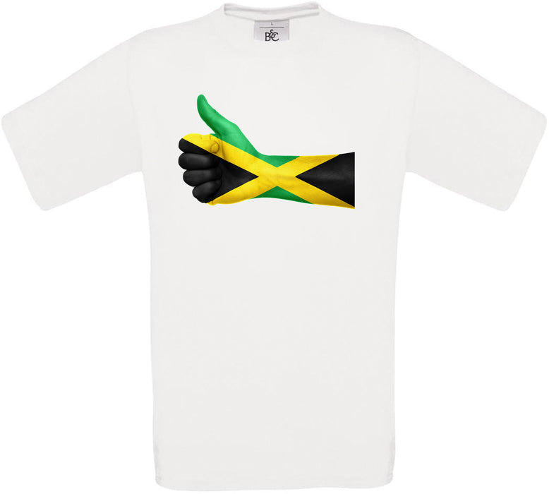 Jamaica Thumbs Up Flag Crew Neck T-Shirt