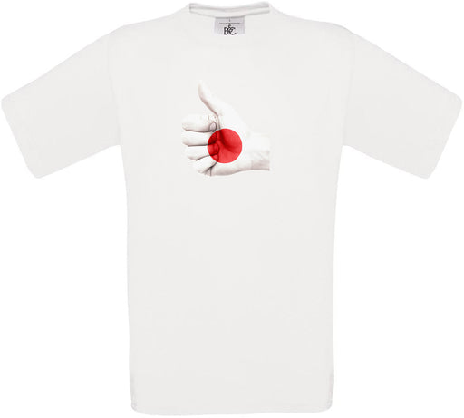 Japan Thumbs Up Flag Crew Neck T-Shirt