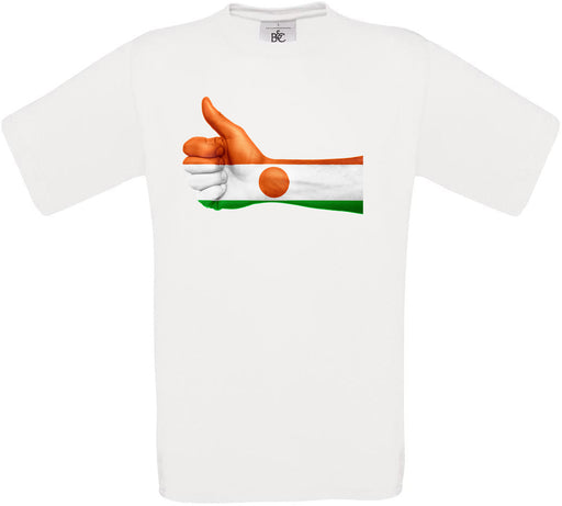 Niger Thumbs Up Flag Crew Neck T-Shirt