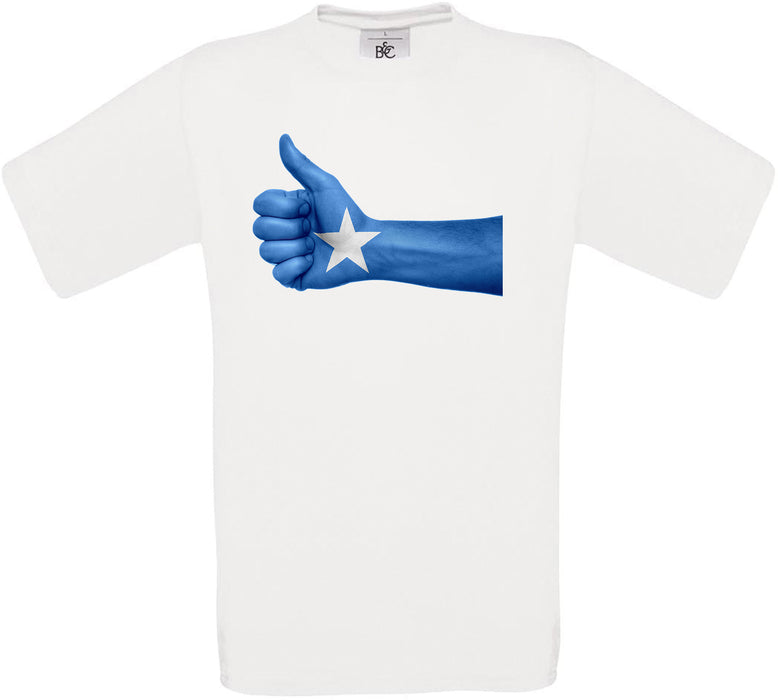 Somalia Thumbs Up Flag Crew Neck T-Shirt