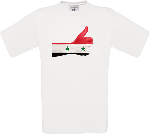 Syria Thumbs Up Flag Crew Neck T-Shirt