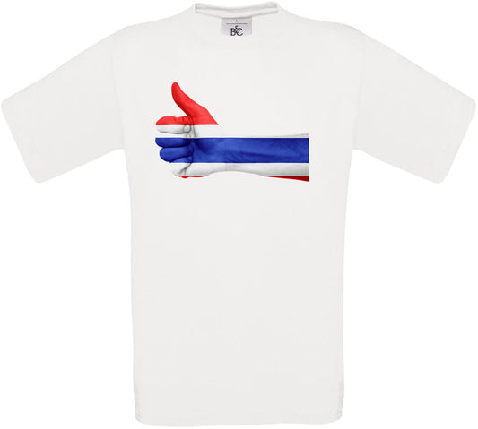 Thailand Thumbs Up Flag Crew Neck T-Shirt