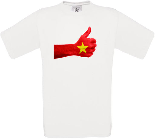 Vietnam Thumbs Up Flag Crew Neck T-Shirt