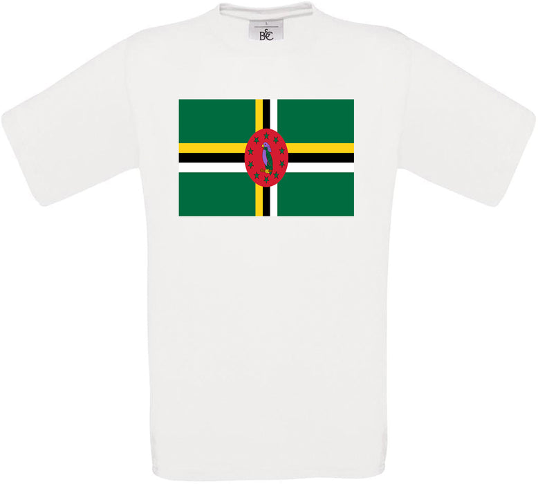 Dominican Republic Standard Flag Crew Neck T-Shirt