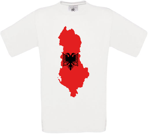 Albania Country Flag Crew Neck T-Shirt