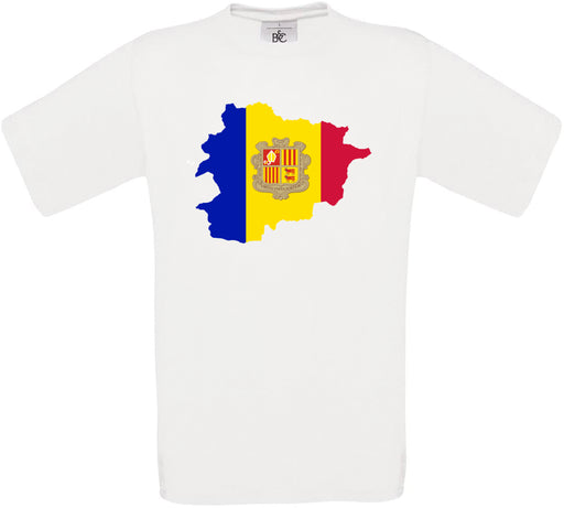 Andorra Country Flag Crew Neck T-Shirt