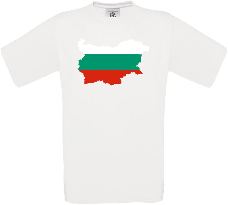 Bulgaria Country Flag Crew Neck T-Shirt