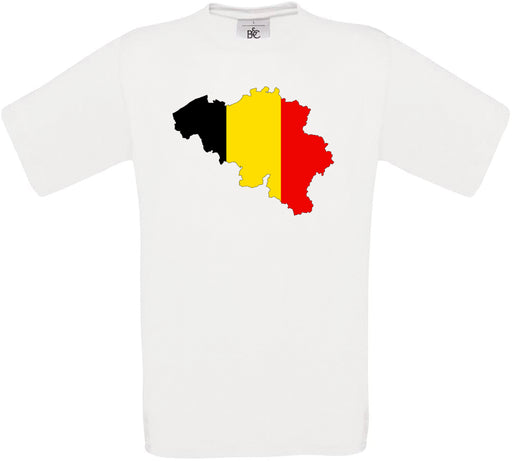Belgium Country Flag Crew Neck T-Shirt