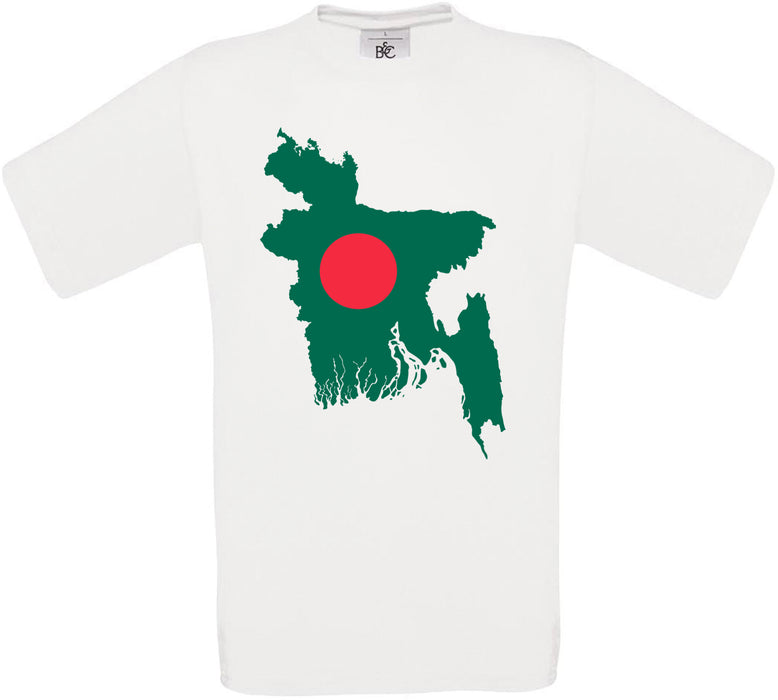 Bangladesh Country Flag Crew Neck T-Shirt