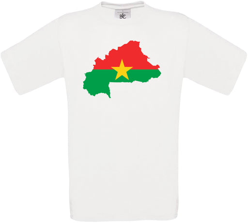Burkina Faso Country Flag Crew Neck T-Shirt