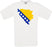 Bosnia and Herzegovina Country Flag Crew Neck T-Shirt