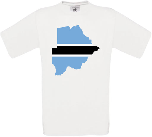Botswana Country Flag Crew Neck T-Shirt