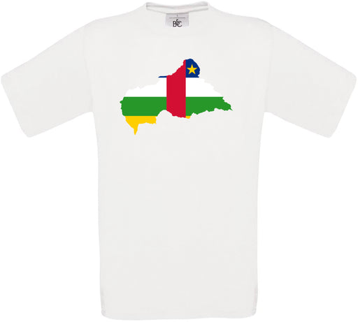 Central African Republic Country Flag Crew Neck T-Shirt