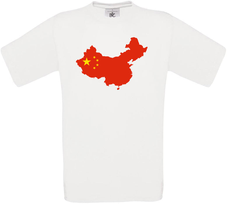 China Country Flag Crew Neck T-Shirt