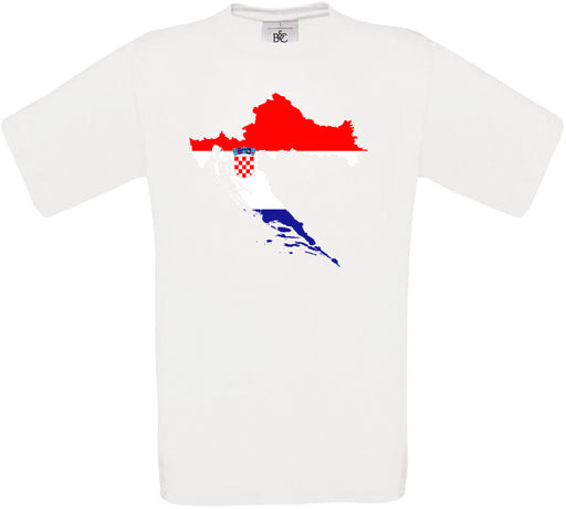 Croatia Country Flag Crew Neck T-Shirt