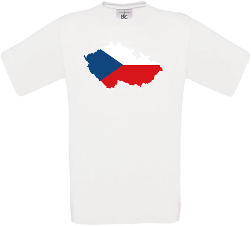 Czech Republic Country Flag Crew Neck T-Shirt