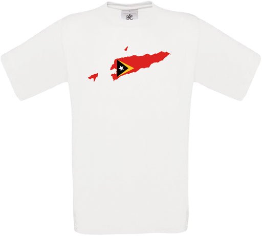 East Timor Country Flag Crew Neck T-Shirt