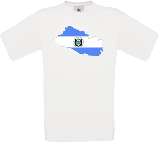 El Salvador Country Flag Crew Neck T-Shirt