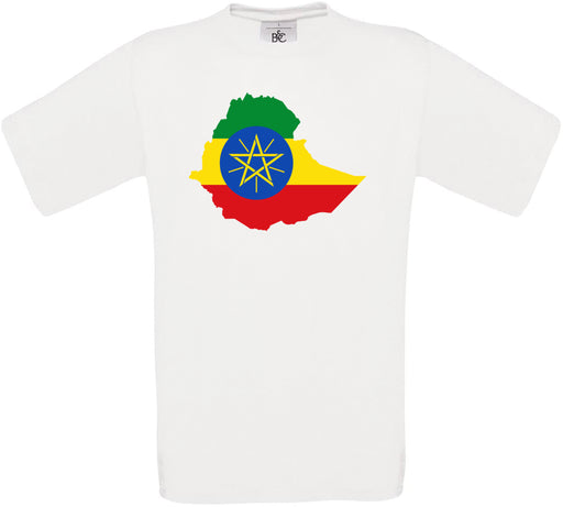 Ethiopia Country Flag Crew Neck T-Shirt
