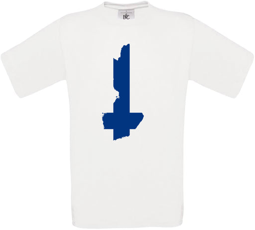 Finland Country Flag Crew Neck T-Shirt