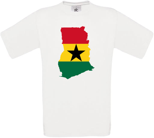 Ghana Country Flag Crew Neck T-Shirt