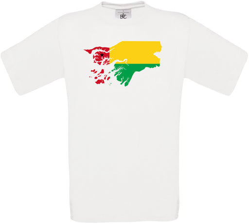 Guinea-Bissau Country Flag Crew Neck T-Shirt