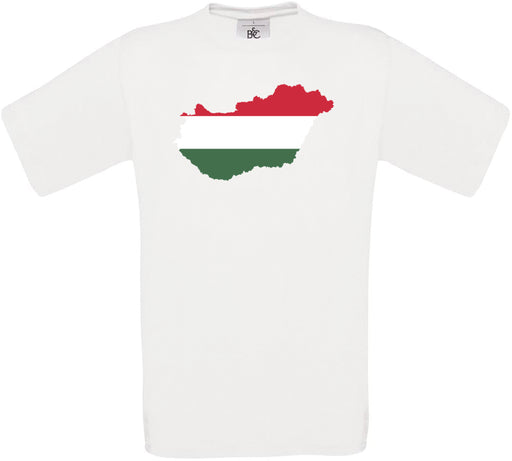 Hungary Country Flag Crew Neck T-Shirt