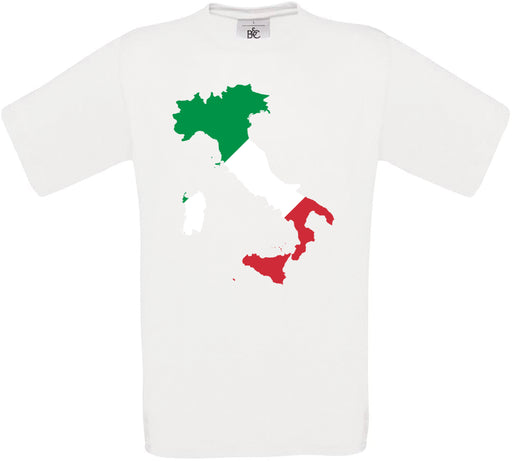 Italy Country Flag Crew Neck T-Shirt