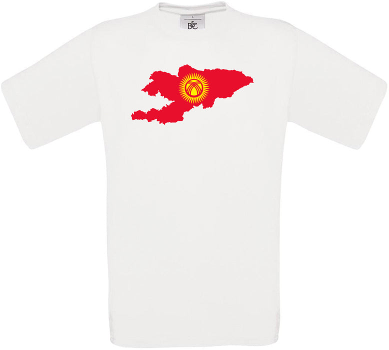 Kyrgyzstan Country Flag Crew Neck T-Shirt