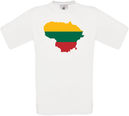 Lithuania Country Flag Crew Neck T-Shirt