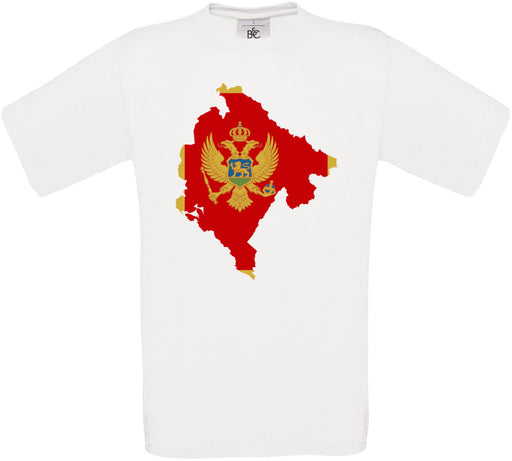 Montenegro Country Flag Crew Neck T-Shirt
