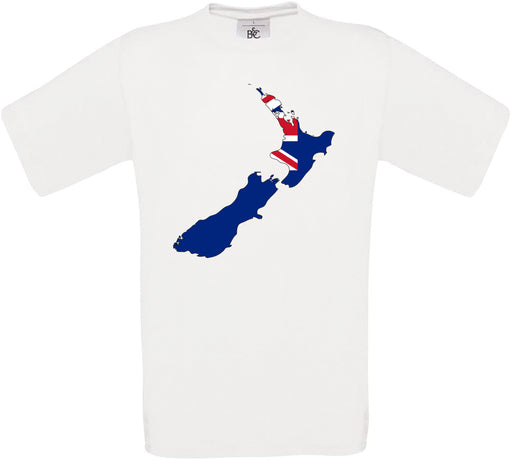 New Zealand Country Flag Crew Neck T-Shirt