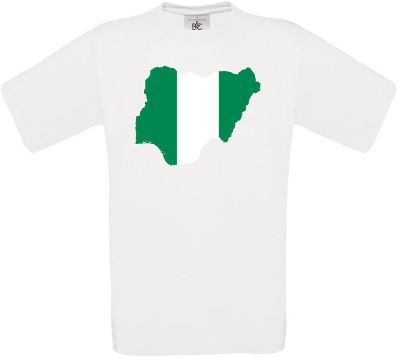 Nigeria Country Flag Crew Neck T-Shirt