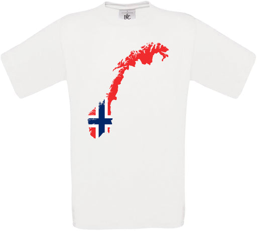 Norway Country Flag Crew Neck T-Shirt