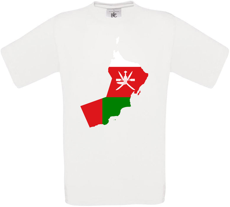 Oman Country Flag Crew Neck T-Shirt