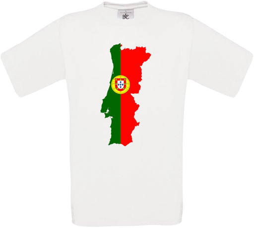Portugal Country Flag Crew Neck T-Shirt