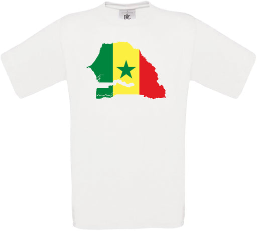 Senegal Country Flag Crew Neck T-Shirt