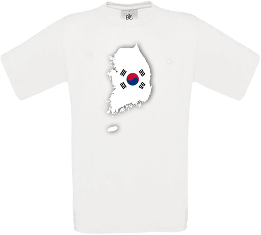South Korea Country Flag Crew Neck T-Shirt