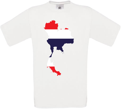 Thailand Country Flag Crew Neck T-Shirt