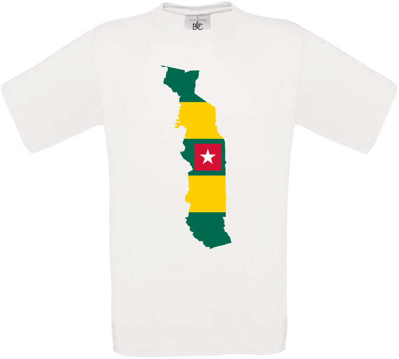 Togo Country Flag Crew Neck T-Shirt