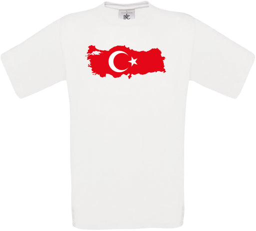 Turkey Country Flag Crew Neck T-Shirt