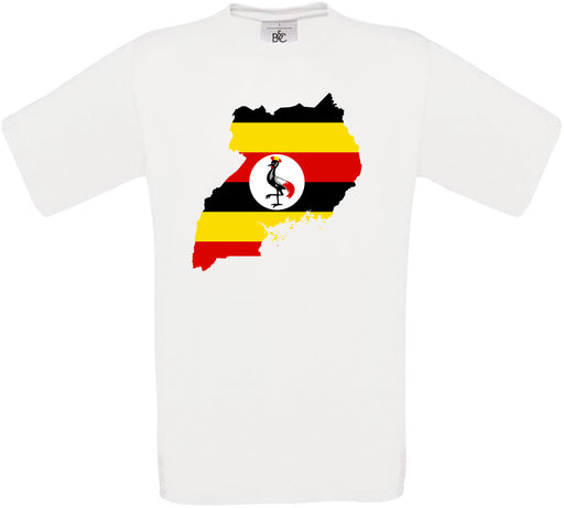 Uganda Country Flag Crew Neck T-Shirt